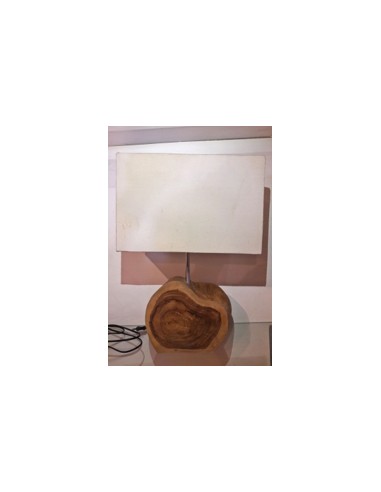 Lampe avec pied en teck