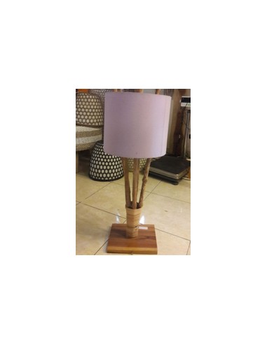 Lampadaire avec pied en teck
