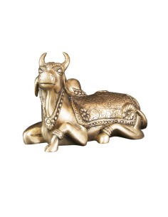 Elongated sacred cow bronze...