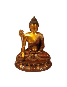 Grand Buddha en bronze - H73x60x39