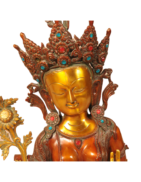 Große Tara, bronze - H76x52x36