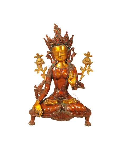 Große Tara, bronze - H76x52x36