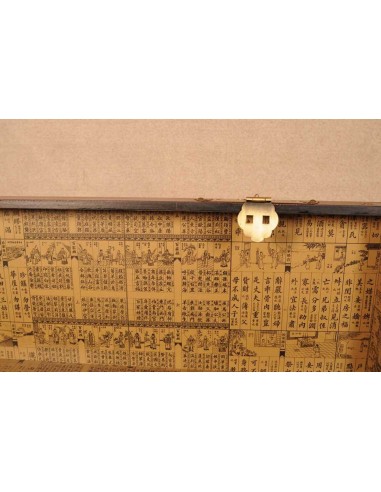 Coffre en cuir peint "Xing"