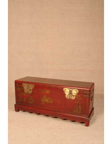 Coffre en cuir peint "Xing"