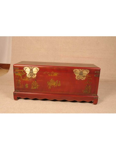 Coffre en cuir peint "Xing"