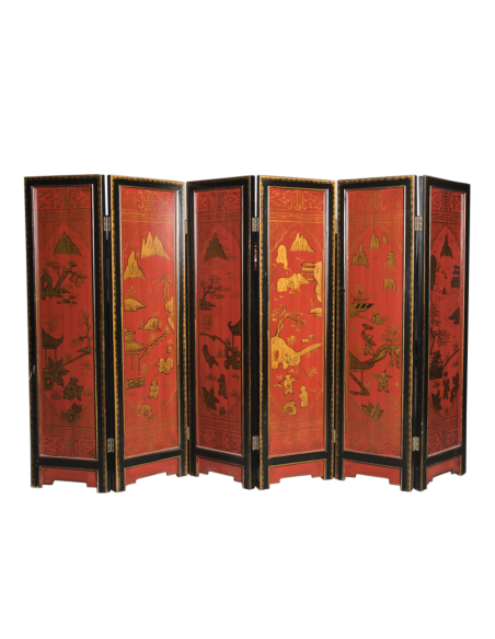 Paravant chinois 6 face unique