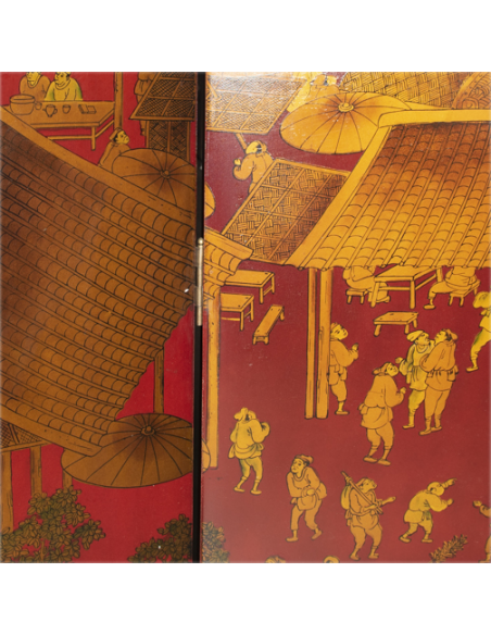 Paravant chinois 6 face unique
