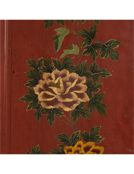 Paravant chinois ronde sculpté