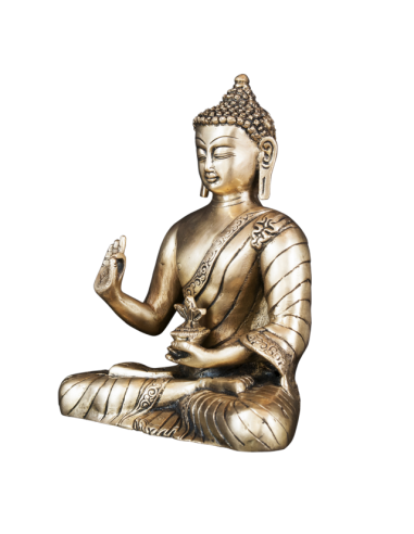 Statue en bronze Buddha "Vitarka"