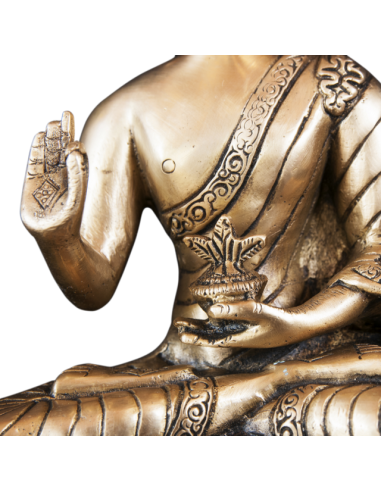 Statue en bronze Buddha "Vitarka"