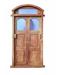 Porte ancienne vitrée...