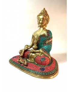 Seated Buddha in bronze 2