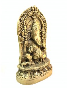 Ganesh with temple bronze... 2