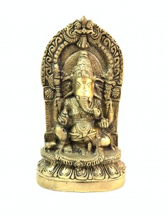 Ganesh with temple bronze...