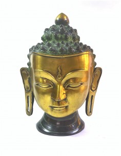 Statuette en bronze Tête...