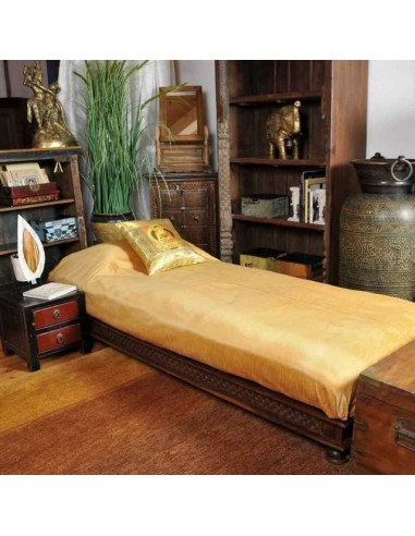 Polyester double bedspread - Copper