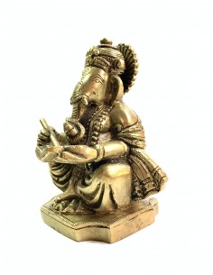 Scholar Ganesh bronze statue 2