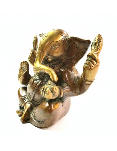 Statuette en bronze Ganesh assis