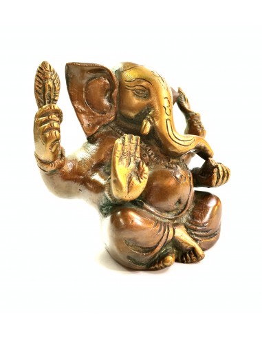 Statuette en bronze Ganesh assis