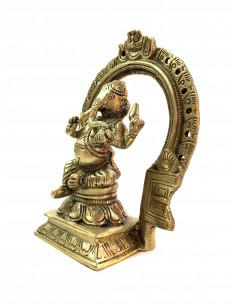 Seated Ganesh bronze statue 2