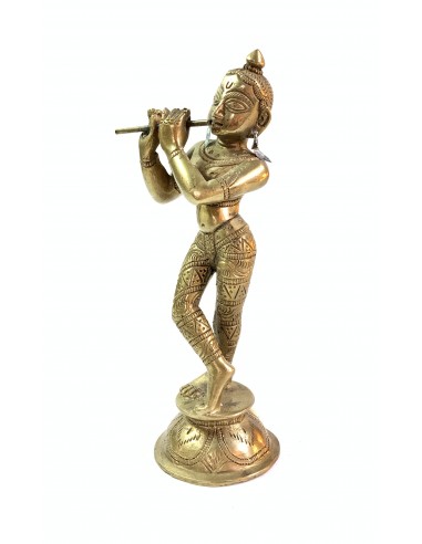 Statuette en bronze "Joueur de flûte"