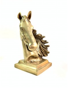 Pferdekopf aus Bronze