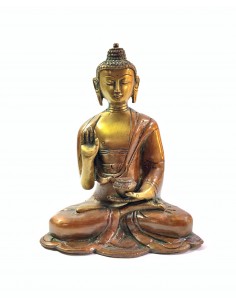 Statuette en bronze Bouddha...