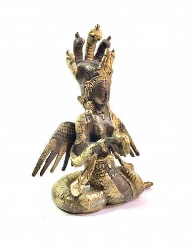 Statue en bronze "Naga Kanya"