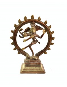 Statuette en bronze Shiva...