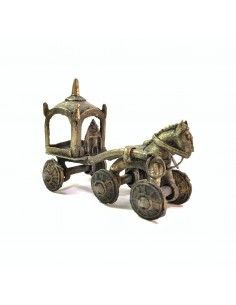 Cheval avec char - H10x14x6