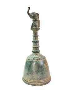 Cloche éléphant en bronze