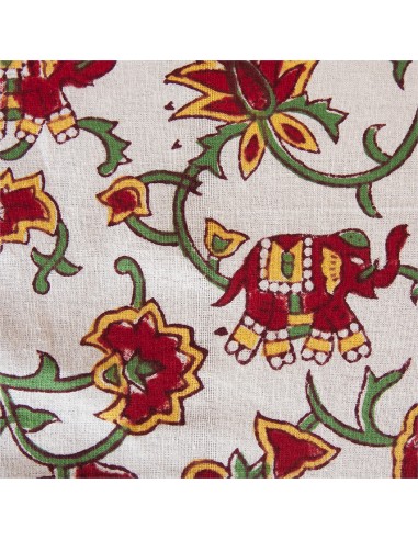Tablecloth with napkins "India" - red