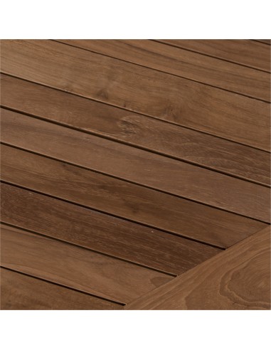 Table basse ronde en teck "KOPI" pliante