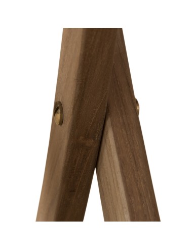 Table basse ronde en teck "KOPI" pliante