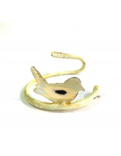 Anneau de rideau avec oiseau