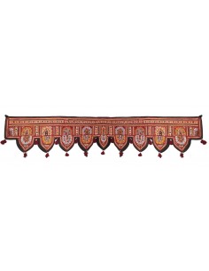 Embroidered door top
