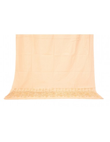 Rideau en coton avec broderies - Ecru