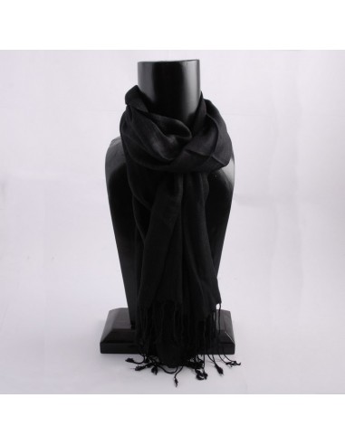 Schal Viskose 180x60 cm - schwarz