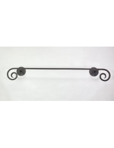 Wrought iron towel rack