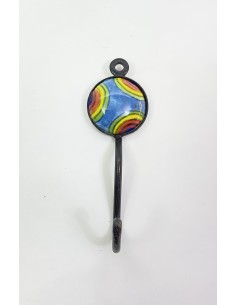 Wrought iron hook with...