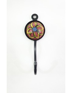 Wrought iron hook with...