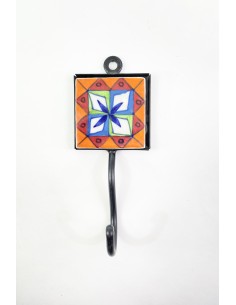 Wrought iron hook with...