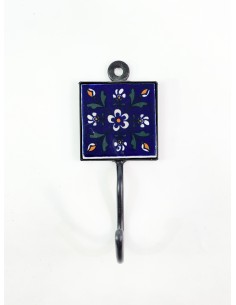 Wrought iron hook with...