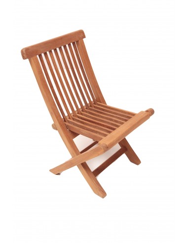 Sedia pieghevole per bambini in teak