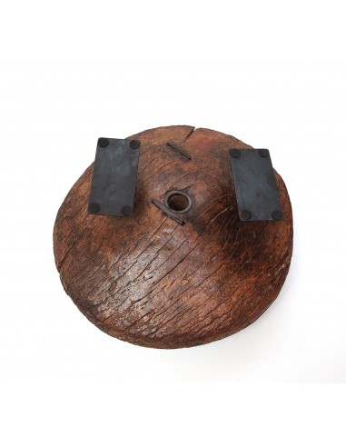 Old chariot wheel coffee table -...