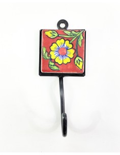 Wrought iron hook with...