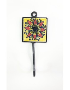Wrought iron hook with...