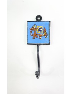 Wrought iron hook with...