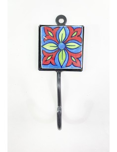 Wrought iron hook with...