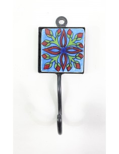 Wrought iron hook with...